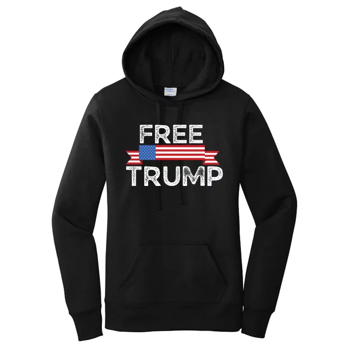 Free Trump, Free Donald Trump Republican Support Women's Pullover Hoodie