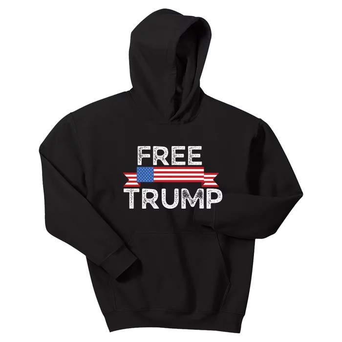 Free Trump, Free Donald Trump Republican Support Kids Hoodie