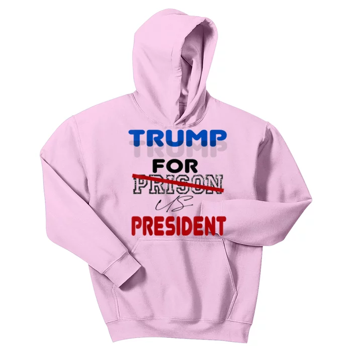 Free Trump, Free Donald Trump 2024 Kids Hoodie