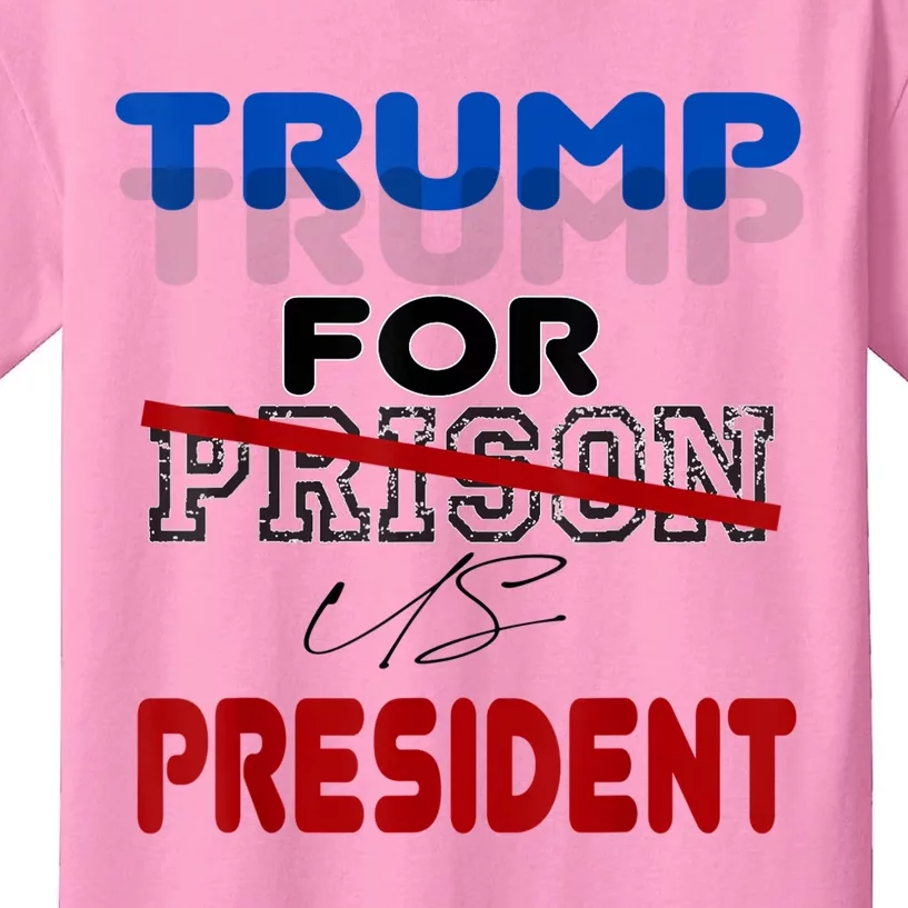 Free Trump, Free Donald Trump 2024 Kids T-Shirt