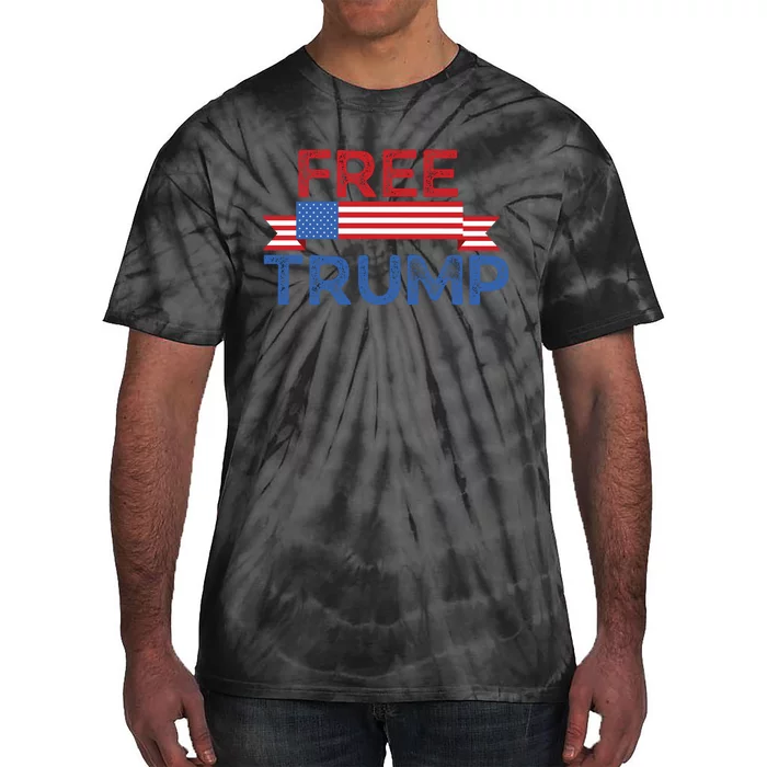 Free Trump, Free Donald Trump Republican Support Tie-Dye T-Shirt