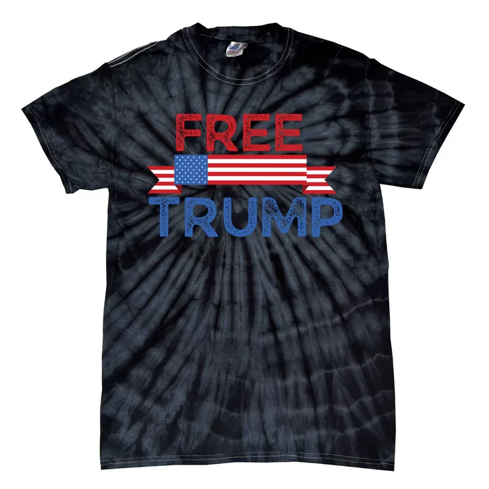 Free Trump, Free Donald Trump Republican Support Tie-Dye T-Shirt