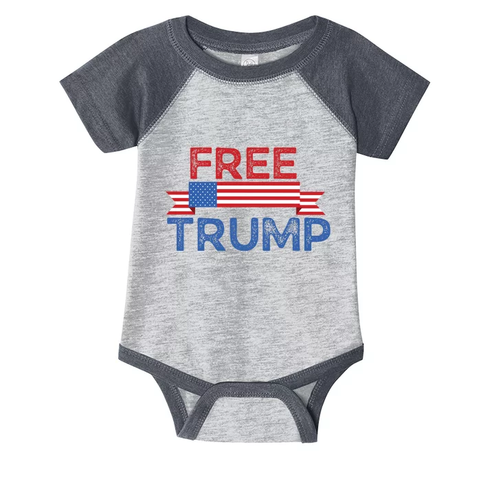 Free Trump, Free Donald Trump Republican Support Infant Baby Jersey Bodysuit