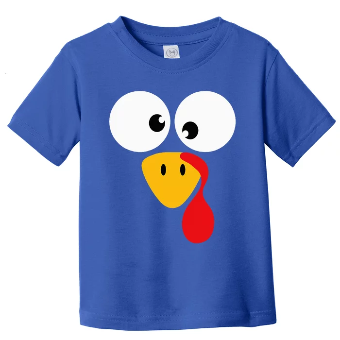 Funny turkey face for thanksgiving family costume Toddler T-Shirt