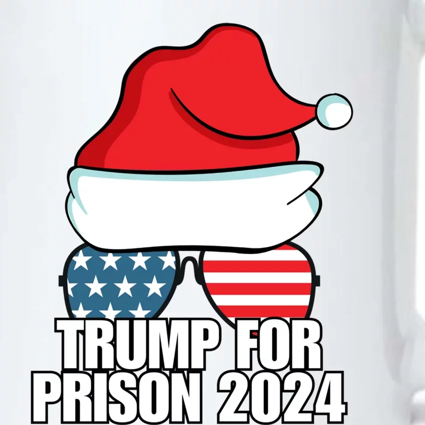 Funny Trump For Prison 2024 Sunglasses Usa Flag Christmas Gift Black Color Changing Mug