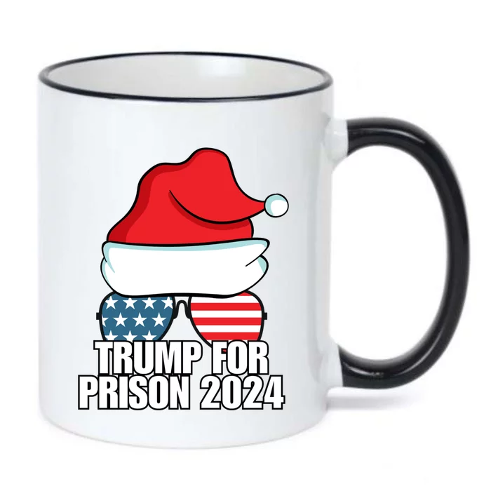 Funny Trump For Prison 2024 Sunglasses Usa Flag Christmas Gift Black Color Changing Mug