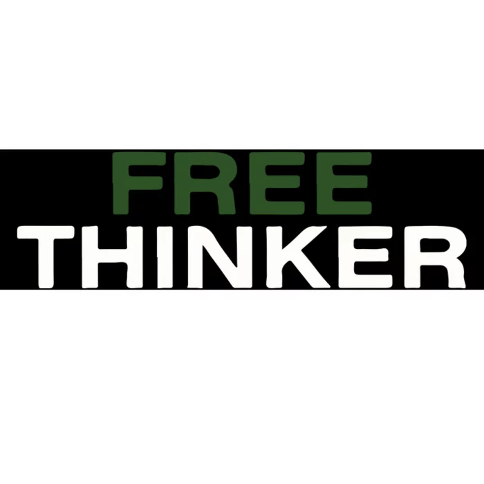 Free Thinker Bumper Sticker