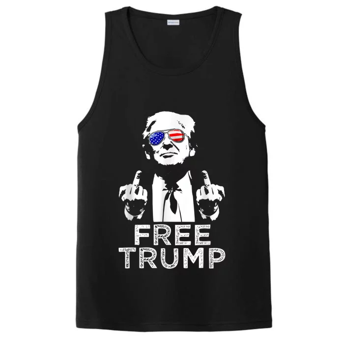 Free Trump, Free Donald Trump 2024 Performance Tank