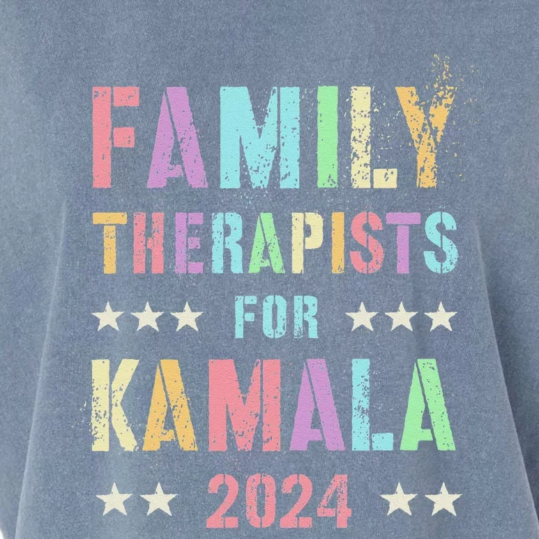 Family Therapists For Kamala 2024 47th IM Speaking Garment-Dyed Women's Muscle Tee