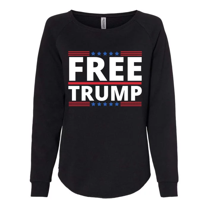 Free Donald Trump Republican Support Womens California Wash Sweatshirt