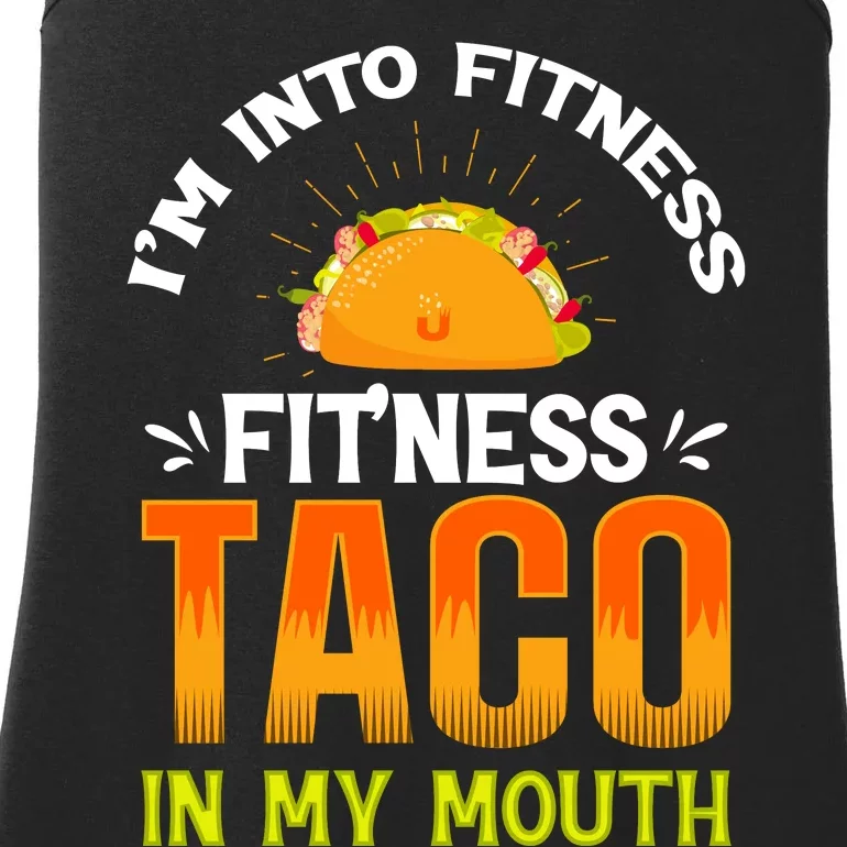 Fitness Taco Fun Quote Ladies Essential Tank