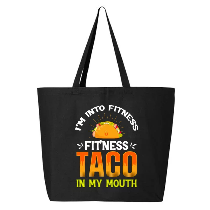 Fitness Taco Fun Quote 25L Jumbo Tote