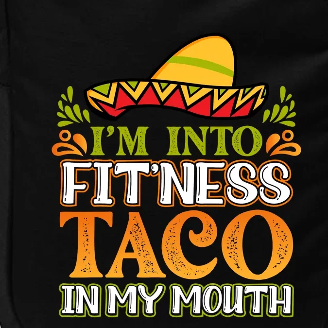 Fitness Taco Fun Quote Impact Tech Backpack