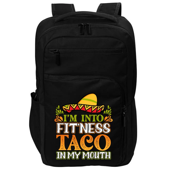 Fitness Taco Fun Quote Impact Tech Backpack