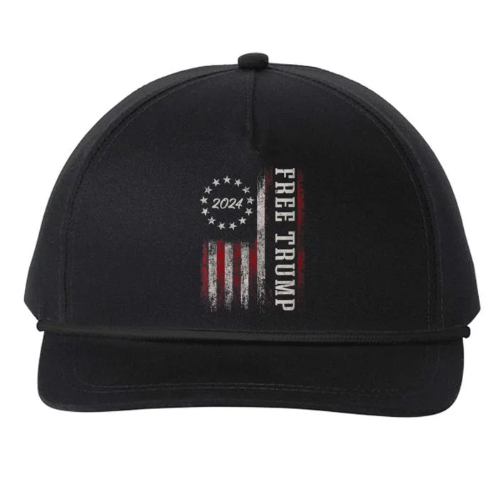 Free Trump, Free Donald Trump 2024 Snapback Five-Panel Rope Hat