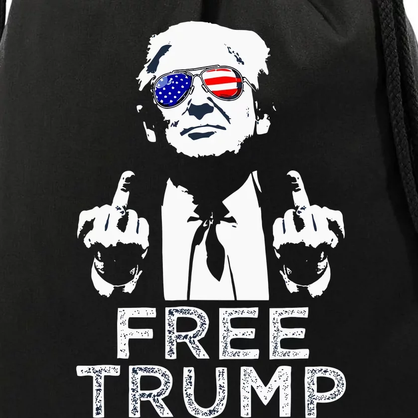 Free Trump Free Donald Trump 2024 Drawstring Bag