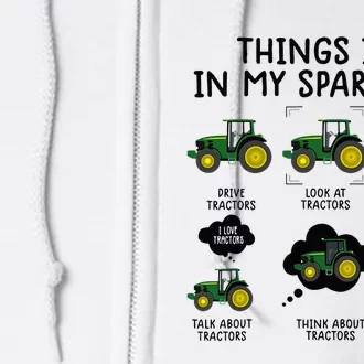 Funny Tractor Farming For Kids Farmer Full Zip Hoodie