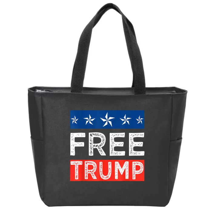 Free Trump, Free Donald Trump 2024 Zip Tote Bag