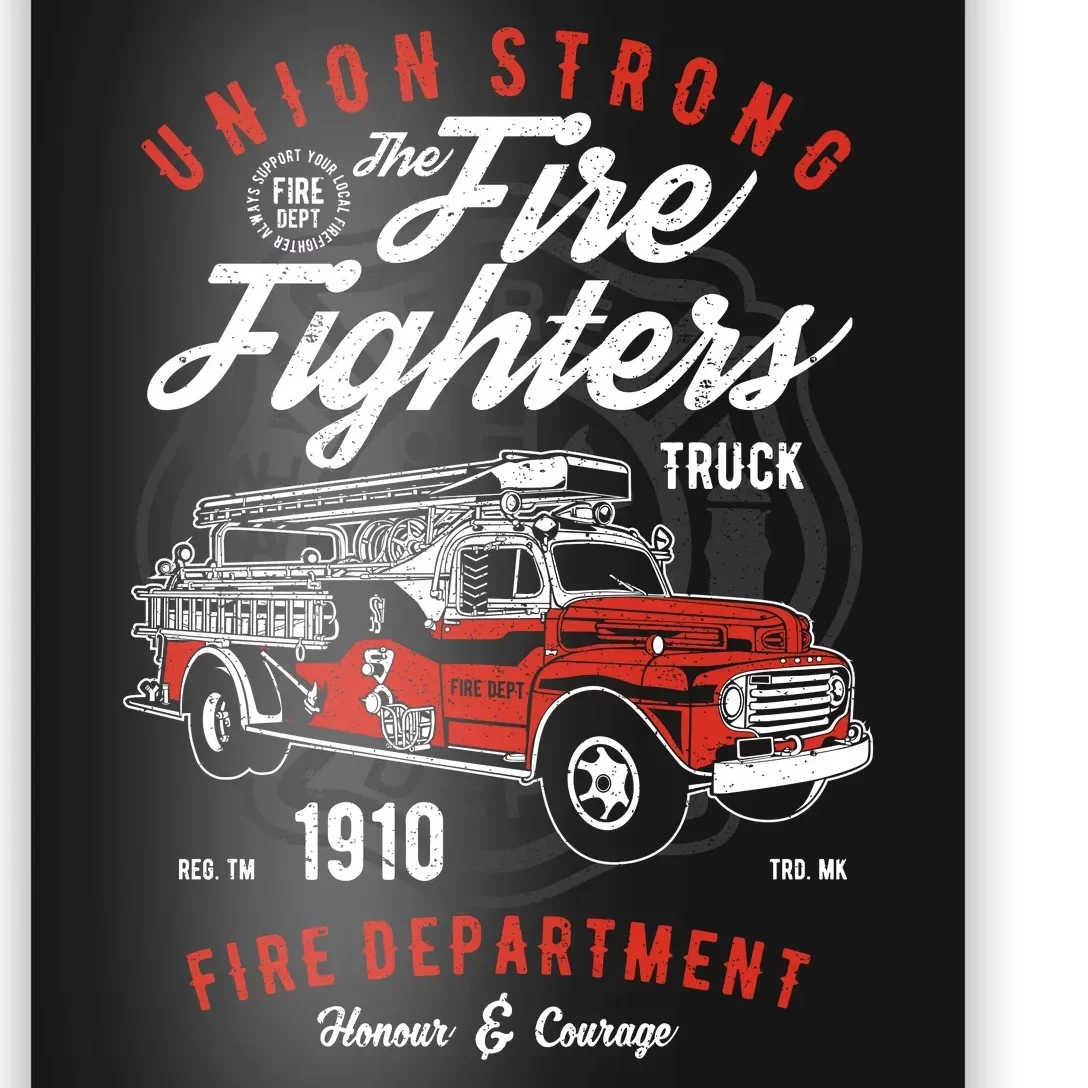 Firefighters Truck Fire Fepartment Poster