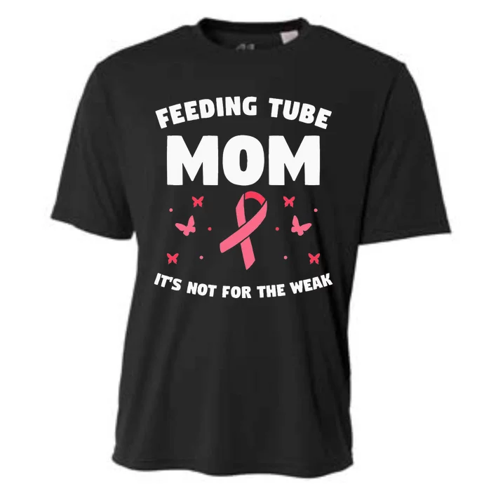 Funny Tube Feeding Quote For A Mother Mom Cooling Performance Crew T-Shirt