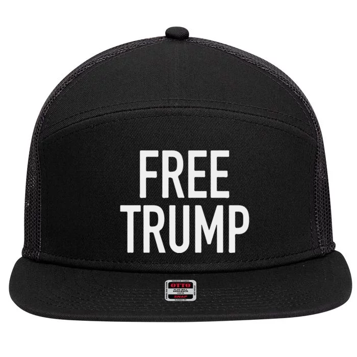 Free Trump 7 Panel Mesh Trucker Snapback Hat