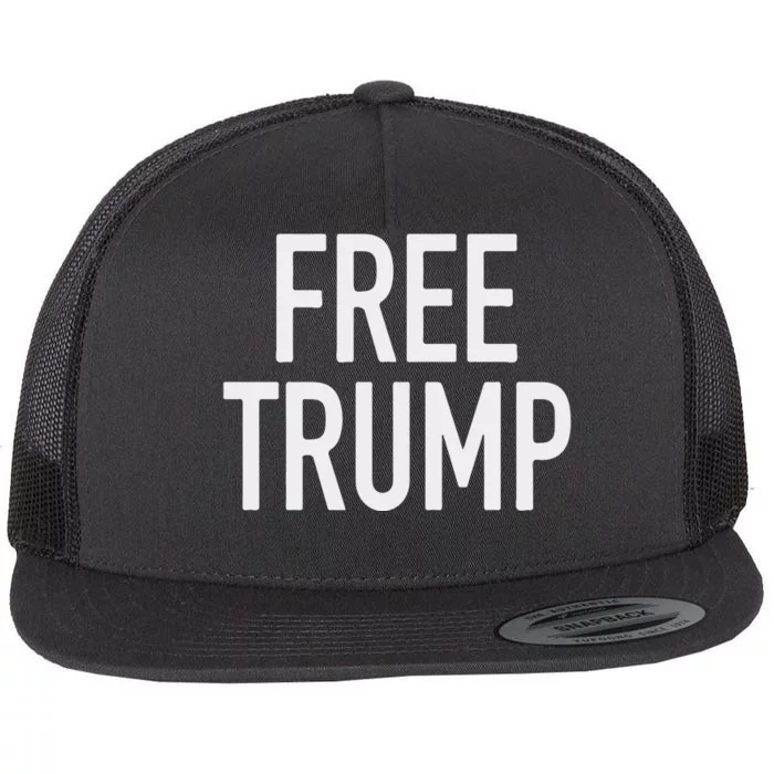 Free Trump Flat Bill Trucker Hat