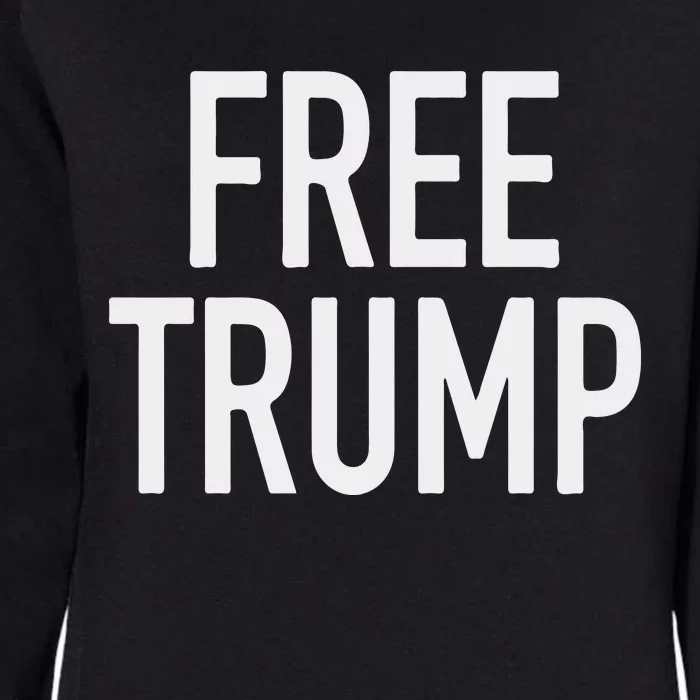 Free Trump Womens California Wash Sweatshirt