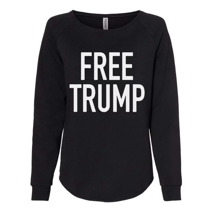 Free Trump Womens California Wash Sweatshirt