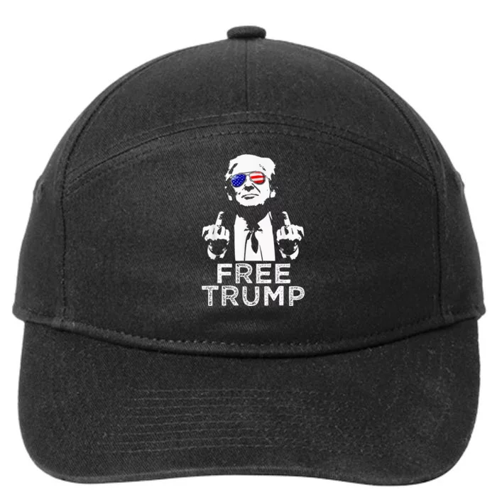 Free Trump Free Donald Trump 2024 Pullover Hoodie 7-Panel Snapback Hat