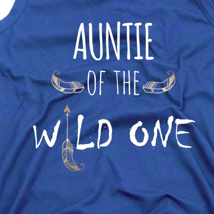 Funny T For Best Aunt Auntie Of The Wild One Cute Gift Tank Top