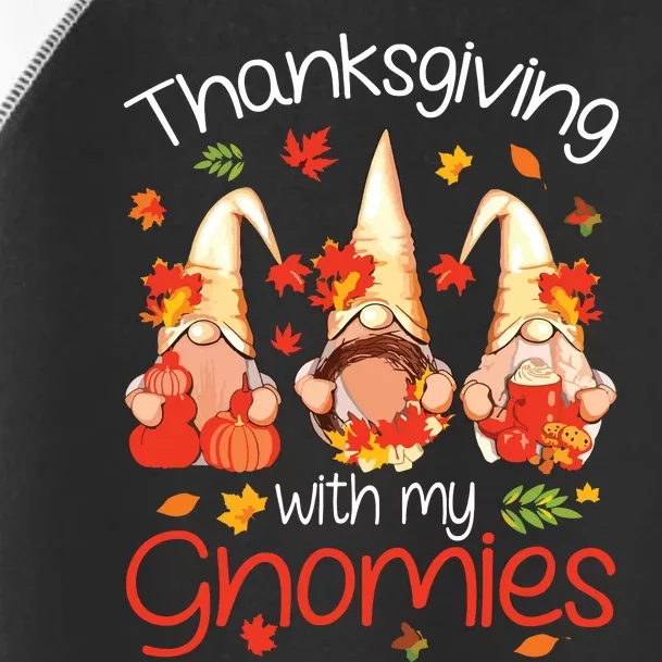 Funny Thanksgiving For Women Gnome Gnomies Lover Toddler Fine Jersey T-Shirt