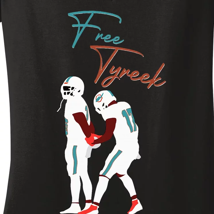 Free Tyreek Women's V-Neck T-Shirt