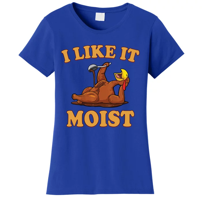 Funny Thanksgiving Foods Family Group Set I Like It Moist Gift Women's T-Shirt