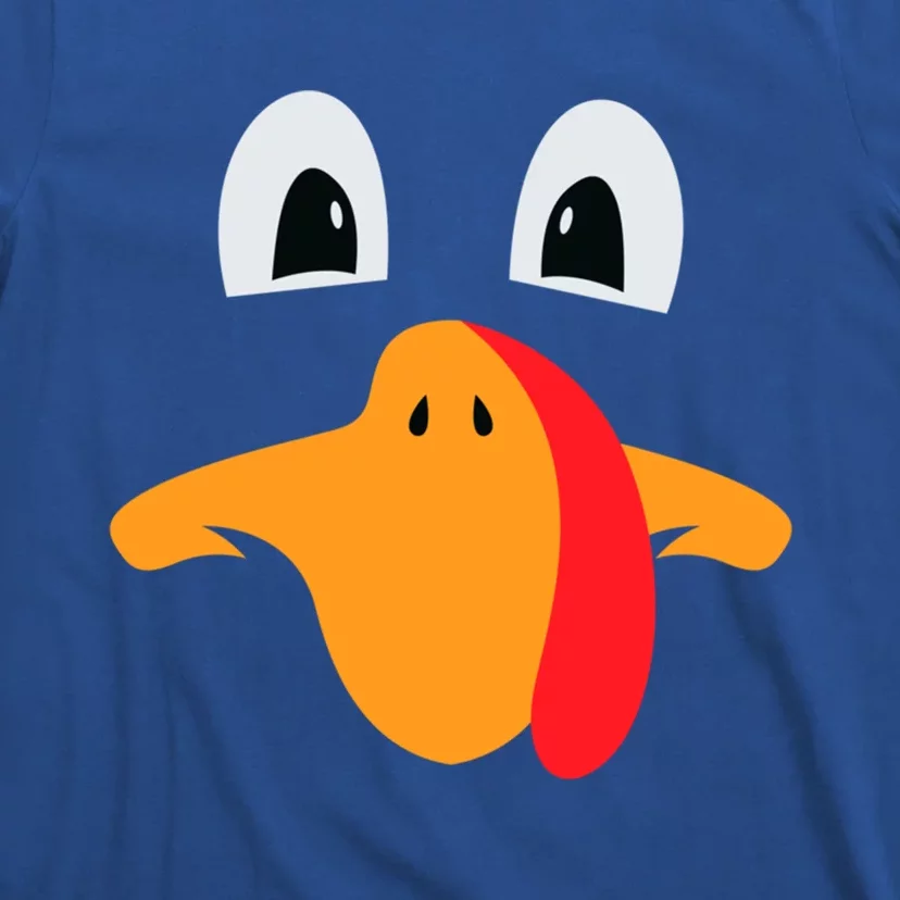 Funny Turkey Face Thanksgiving Day Costume Harvest Festival Gift T-Shirt