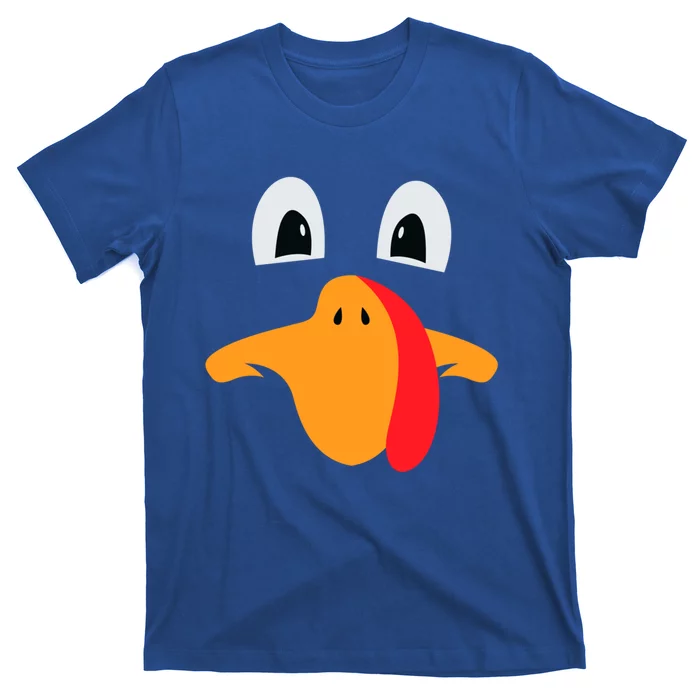 Funny Turkey Face Thanksgiving Day Costume Harvest Festival Gift T-Shirt