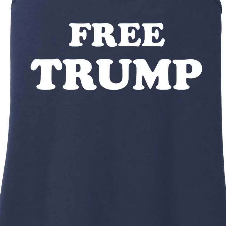 Free Trump, Free Donald Trump 2024 Ladies Essential Tank