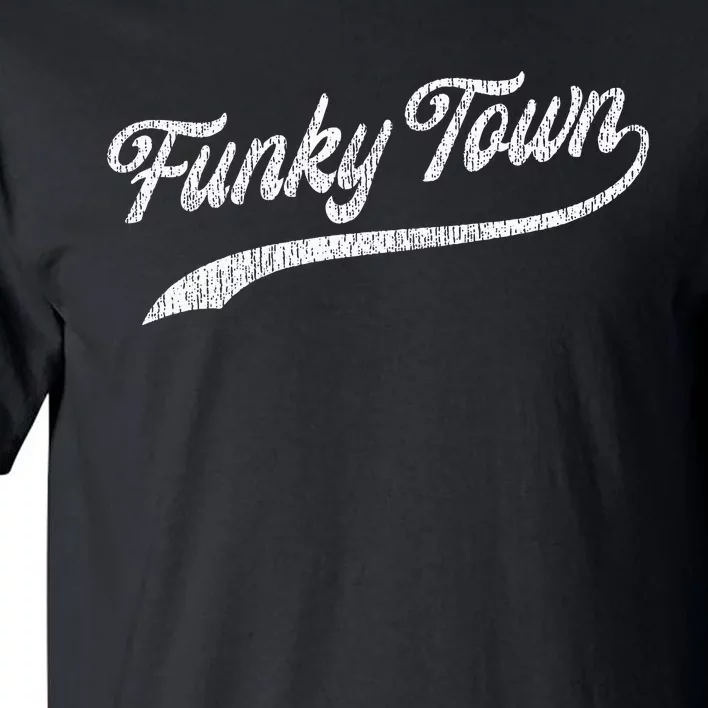 FUNKY TOWN Fort Worth TX Baseball Style Design With Details Tall T-Shirt