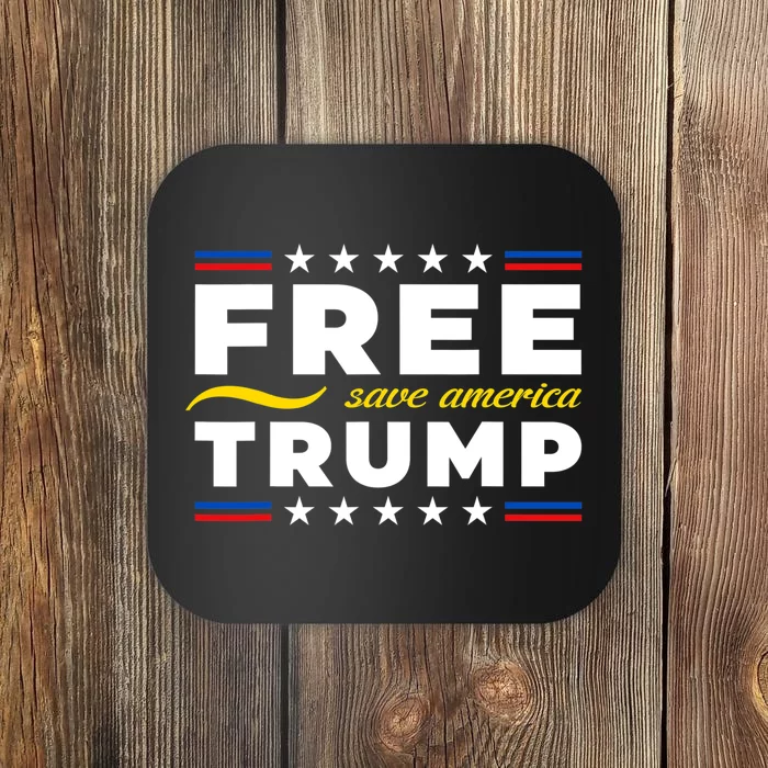 Free Trump Free Donald Trump 2024 Coaster