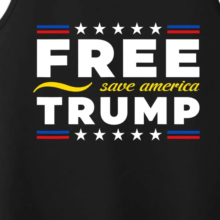 Free Trump Free Donald Trump 2024 Performance Tank