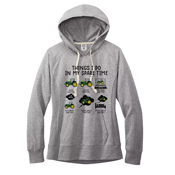 Funny Tractor Farming Women's Fleece Hoodie