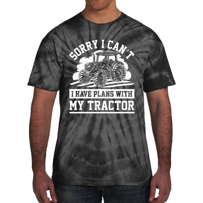 Farm Tractors Farming Truck Enthusiast Saying Outfit Tie-Dye T-Shirt