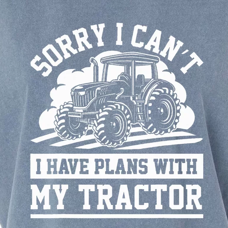 Farm Tractors Farming Truck Enthusiast Saying Outfit Garment-Dyed Women's Muscle Tee