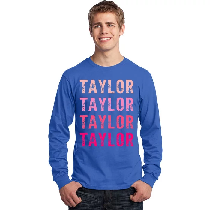 Funny T.Aylor First Given Name Retro Tall Long Sleeve T-Shirt