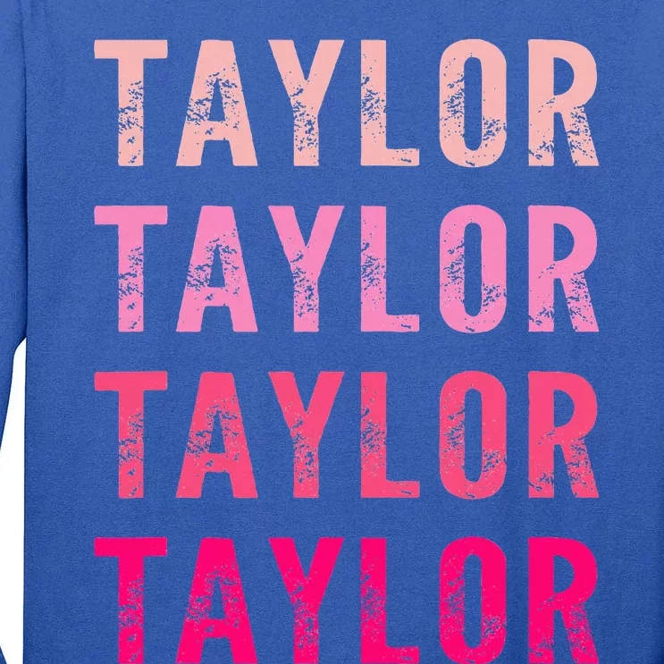 Funny T.Aylor First Given Name Retro Tall Long Sleeve T-Shirt