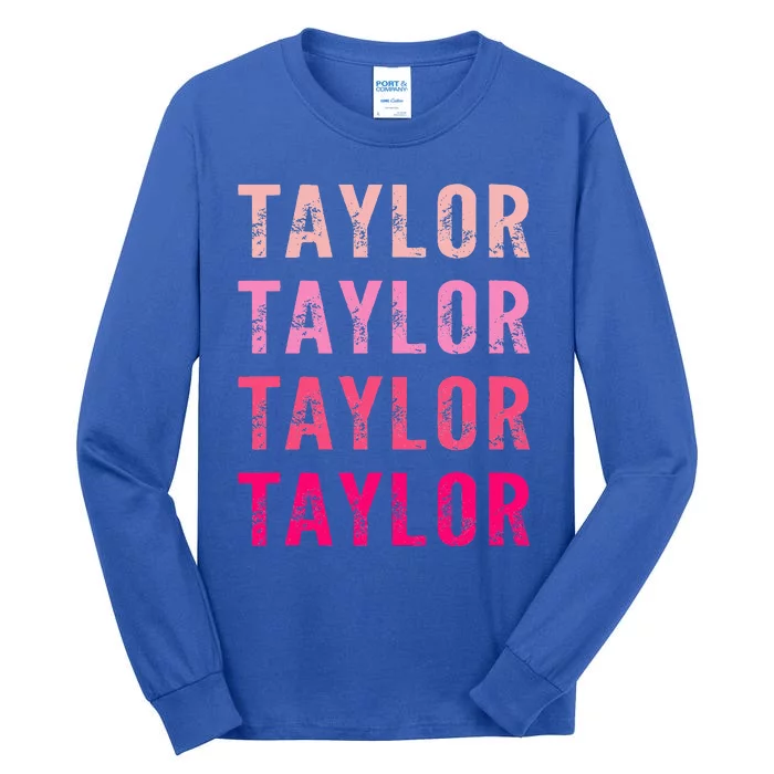 Funny T.Aylor First Given Name Retro Tall Long Sleeve T-Shirt