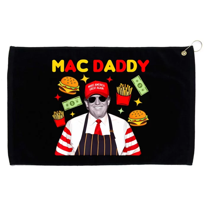 Funny Trump Fries Making Fries Mac Daddy Grommeted Golf Towel