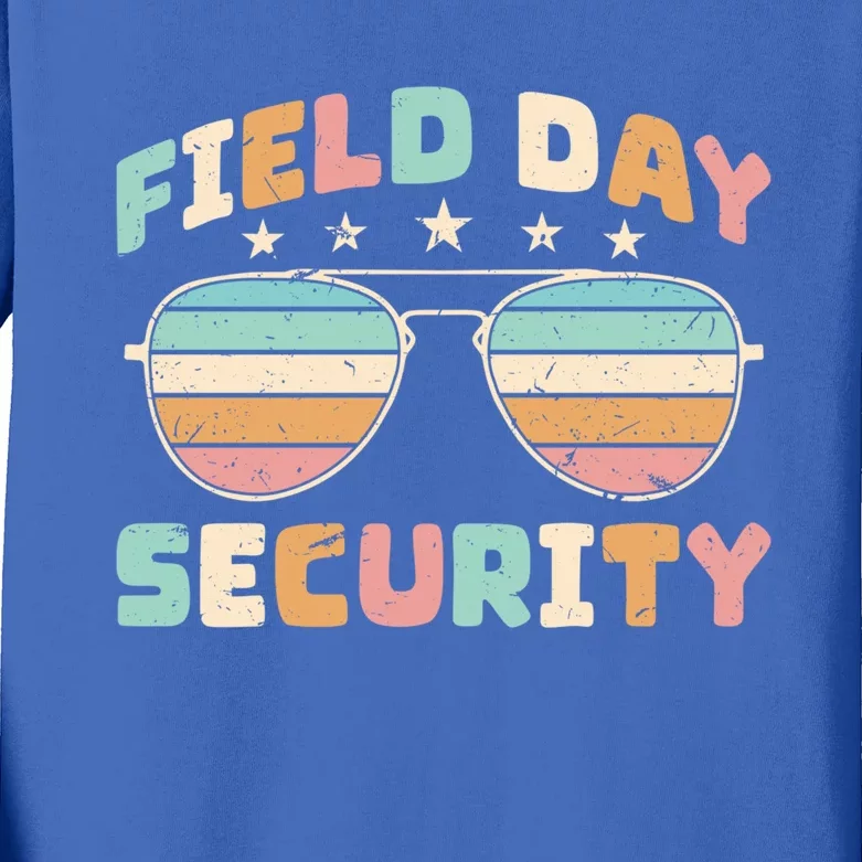 Funny Teacher Field Day Security Gift Kids Long Sleeve Shirt