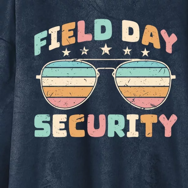 Funny Teacher Field Day Security Gift Hooded Wearable Blanket