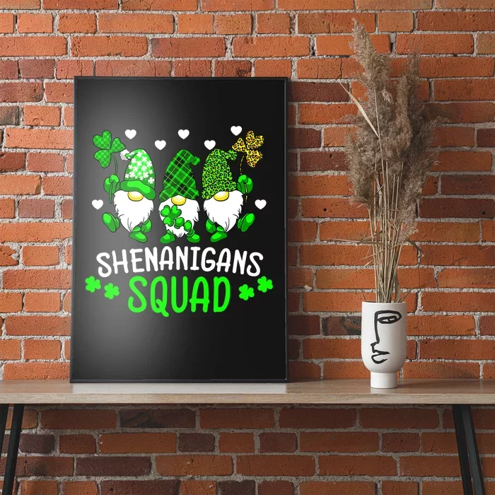 Funny Time For Shenanigans Squad St Patrick's Day Gnomes Poster