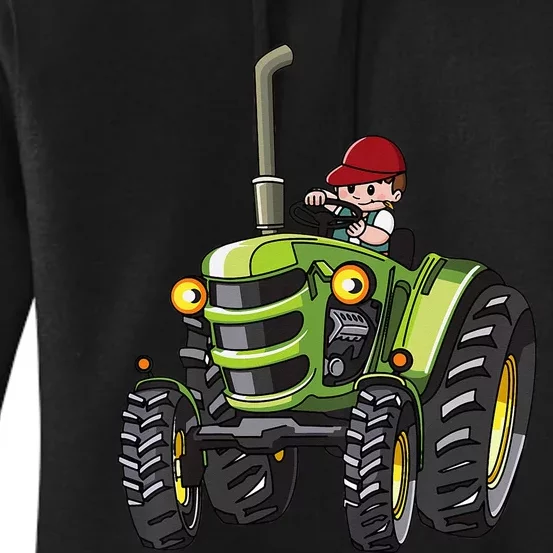 Farm Tractor Future Farmer Mini Tractor Lover Women's Pullover Hoodie